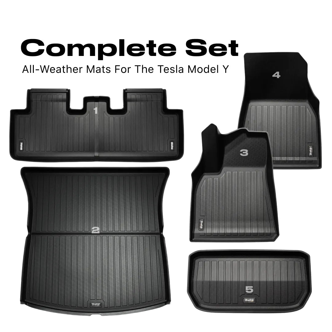 2befair Floor Mats — Model Y