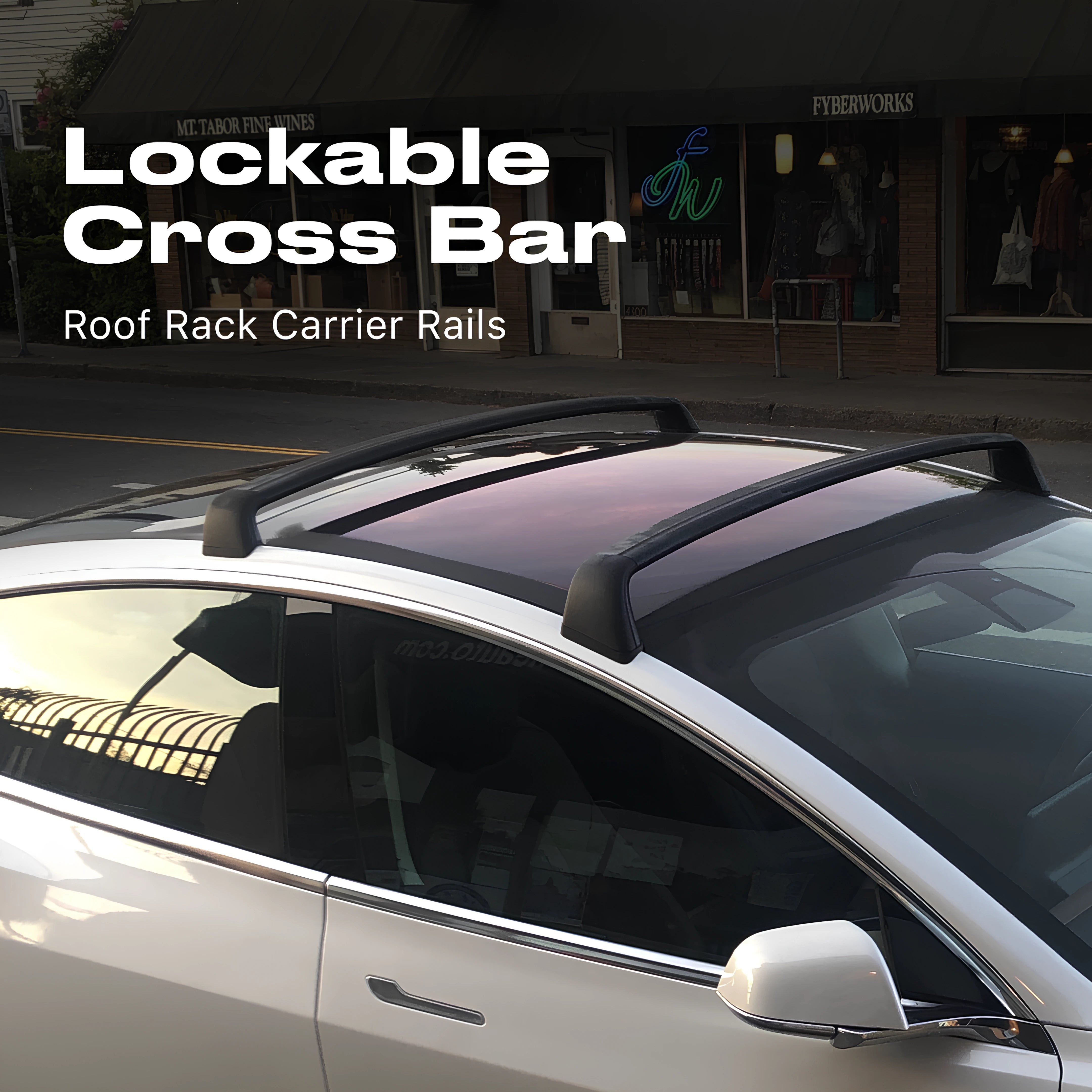 Lockable Cross Bar for Tesla Model 3/Y