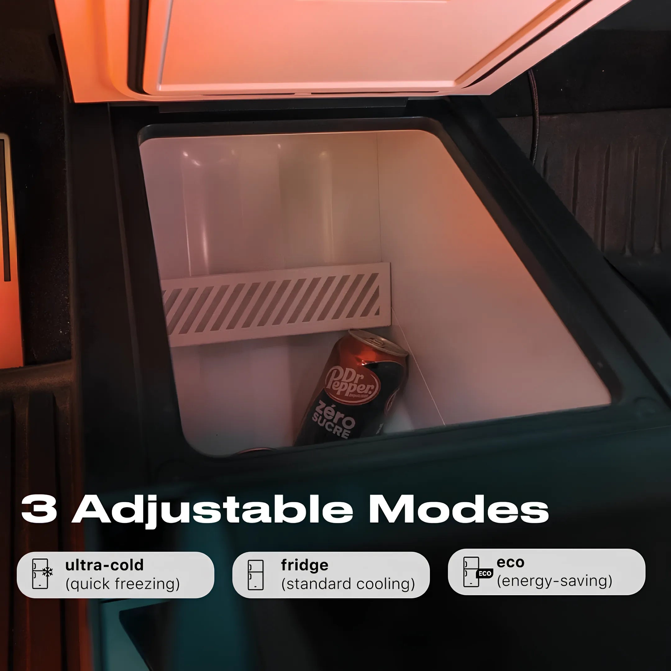 Tesla Cybertruck Console Refrigerator