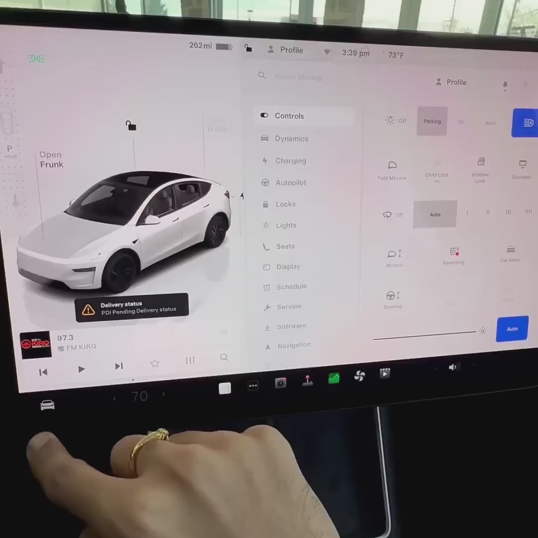 Tesla Car Neon Light Interior