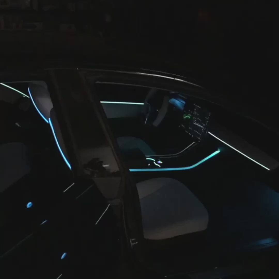 Tesla Car Neon Light Interior